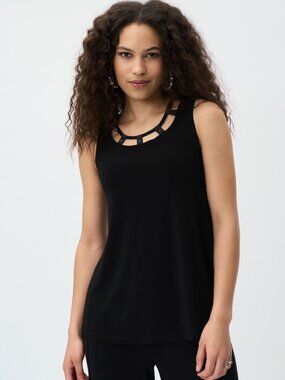 Black Top with Decorative Studs